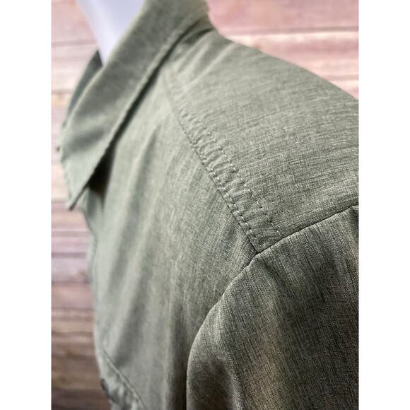 ZeroXposur Trail Shirt Size XL Green Outdoor Button-Up Short Sleeve Utility - Picture 5 of 8